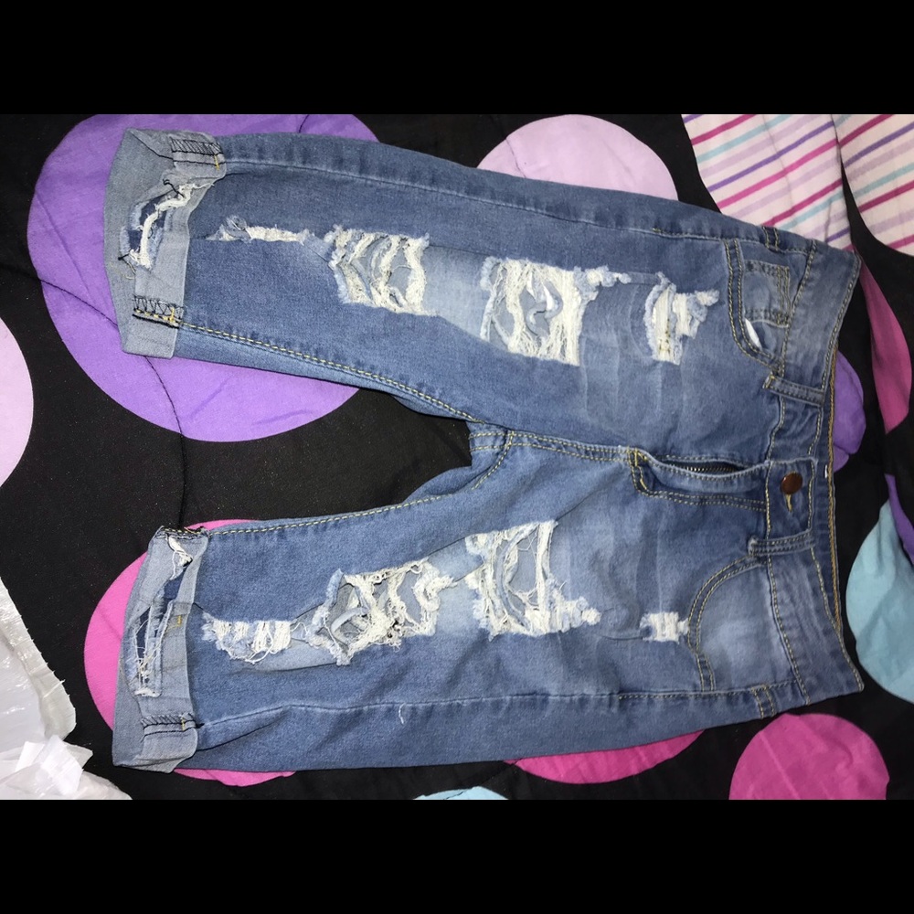 Ripped shorts